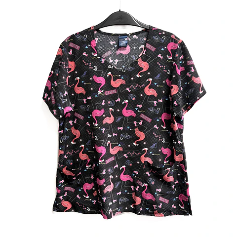 Talla L Scrub mujer diseño flamencos $8000