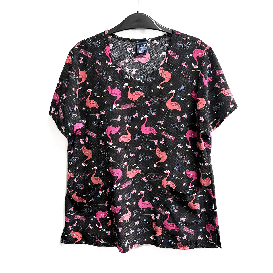 Talla L Scrub mujer diseño flamencos $8000 1