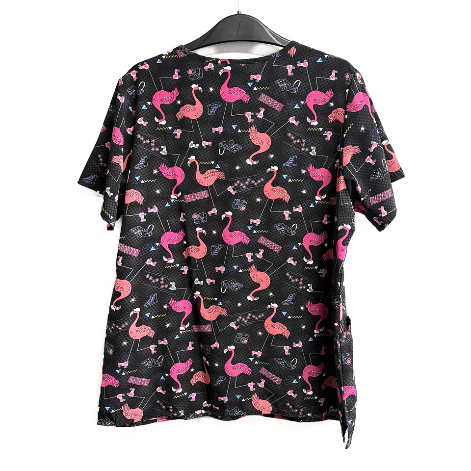 Talla L Scrub mujer diseño flamencos $8000 2