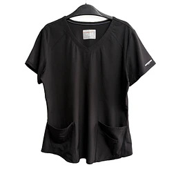 Talla L Scrub mujer negro Skechers elasticado $8000