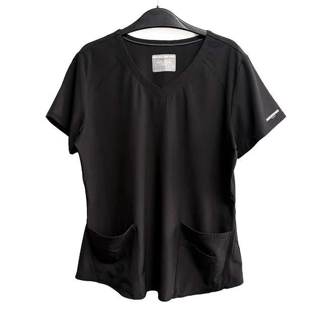 Talla L Scrub mujer negro Skechers elasticado $8000