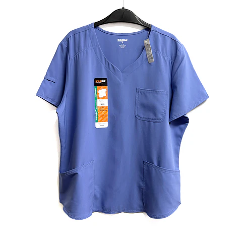 Talla XL Scrub celeste mujer semielasticado NUEVO $9000