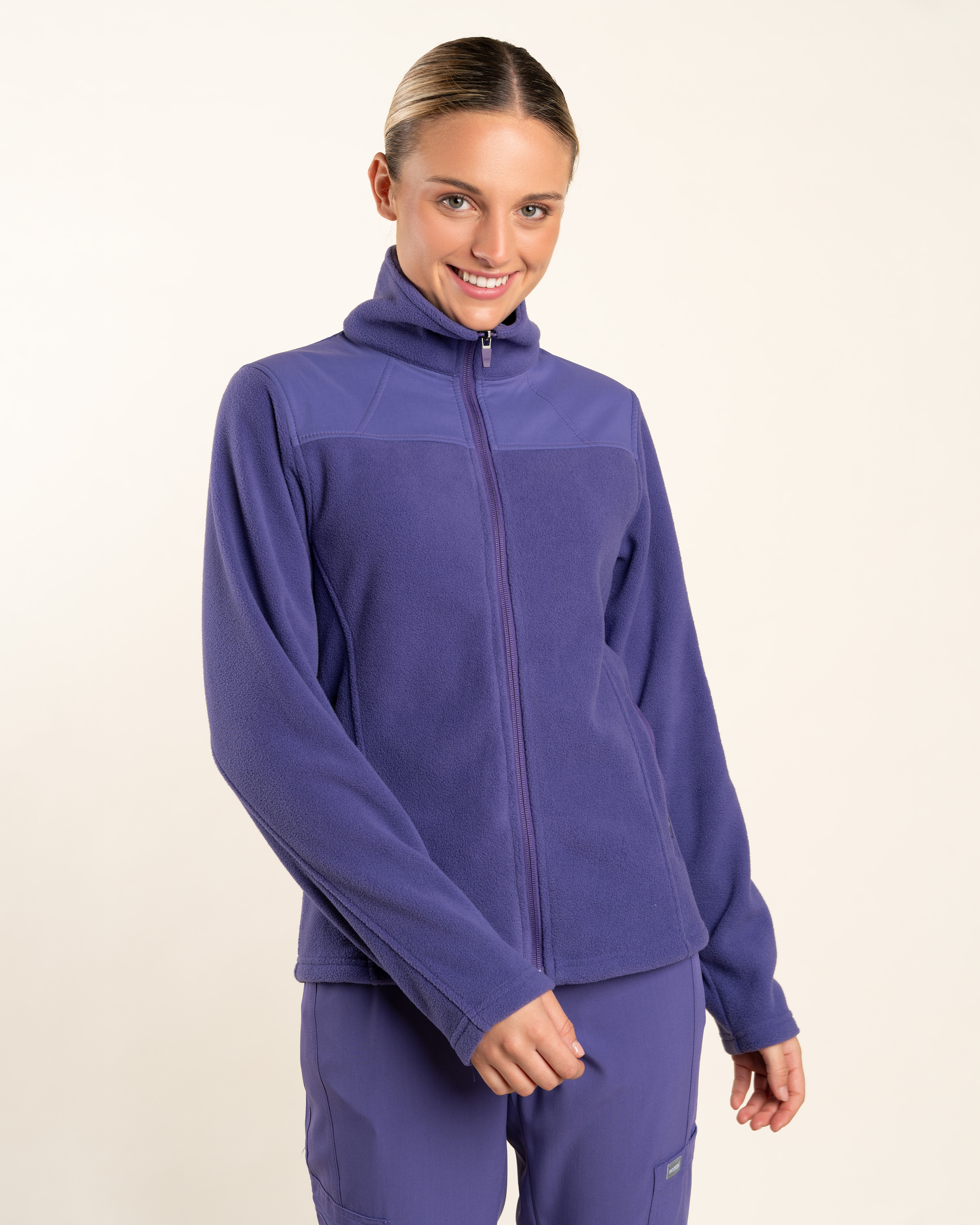 POLAR MUJER MICROFLEECE MORADO
