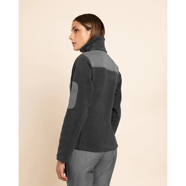 POLAR MUJER MICROFLEECE GRIS