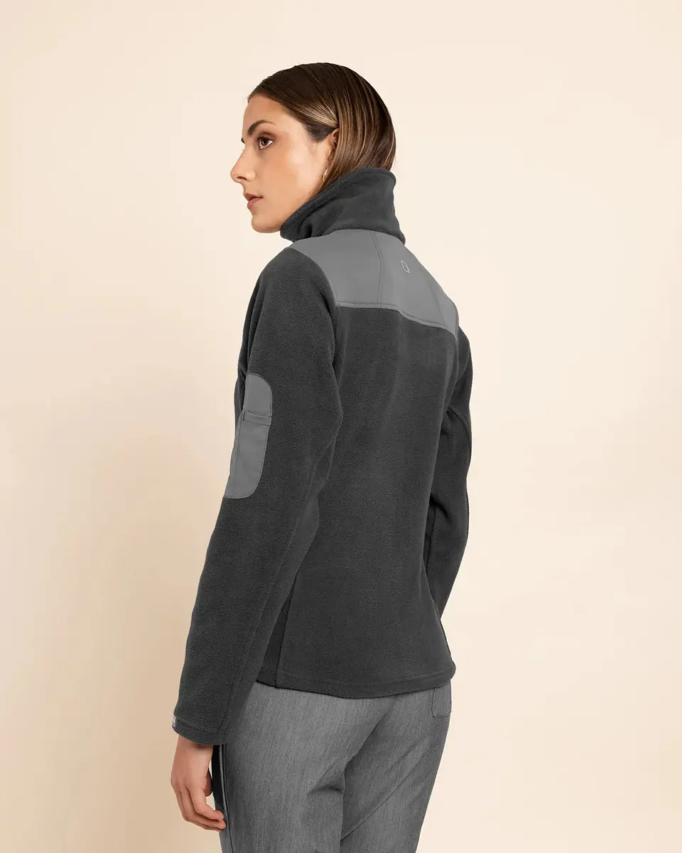 POLAR MUJER MICROFLEECE GRIS 2