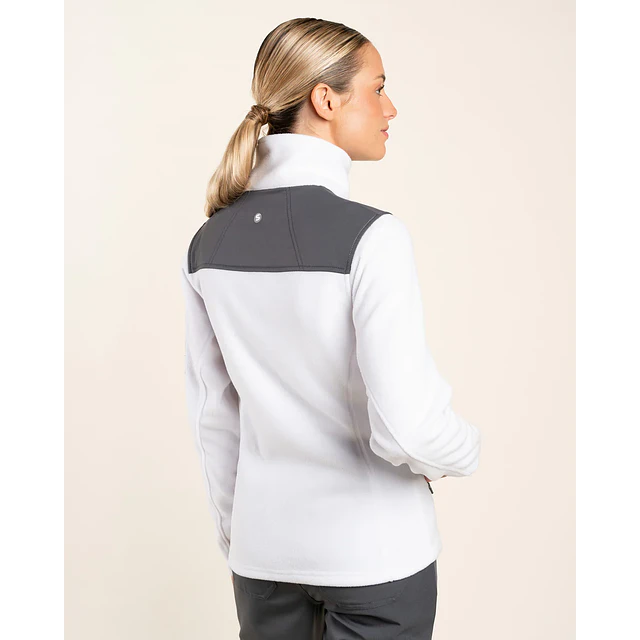 POLAR MUJER MICROFLEECE BLANCO
