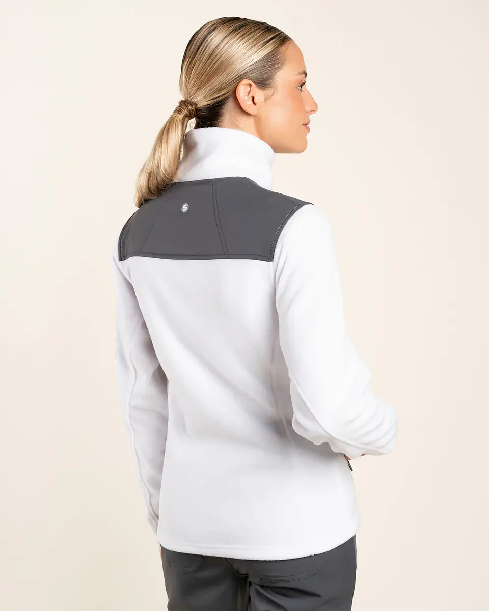POLAR MUJER MICROFLEECE BLANCO 2