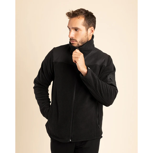 POLAR HOMBRE MICROFLEECE NEGRO