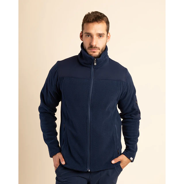 POLAR HOMBRE MICROFLEECE AZUL