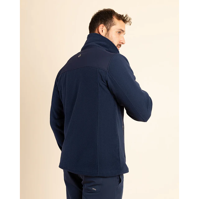 POLAR HOMBRE MICROFLEECE AZUL