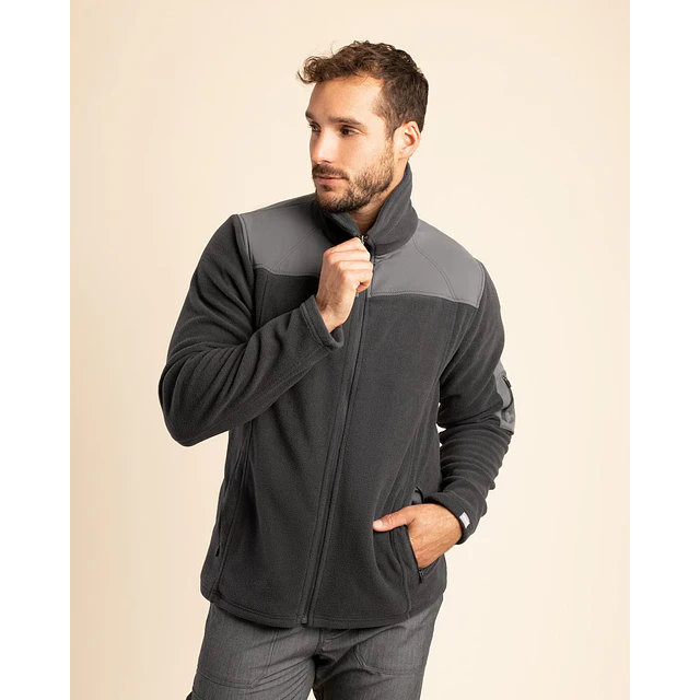 POLAR HOMBRE MICROFLEECE GRIS