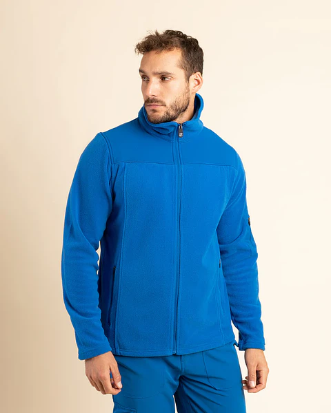 POLAR HOMBRE MICROFLEECE AZUL REY