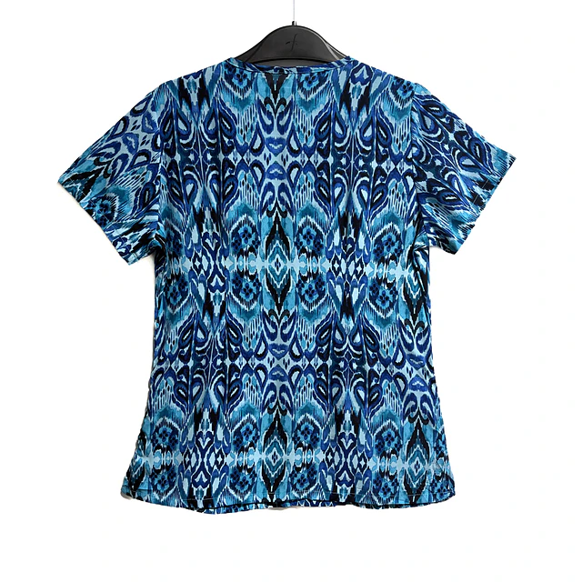 Talla S Scrub mujer diseños celestes y azules semielasticado $8000