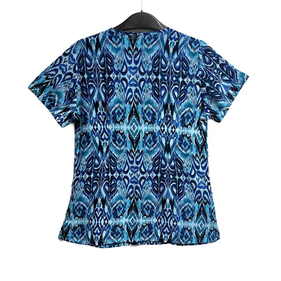 Talla S Scrub mujer diseños celestes y azules semielasticado $8000 2