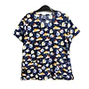 Talla L Scrub mujer diseño gatos fondo azul marino $8000
