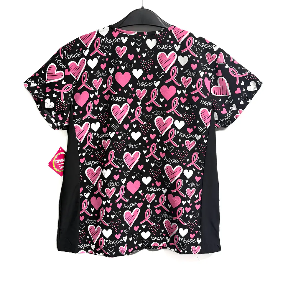 Talla L Scrub mujer diseño corazones elasticado NUEVO $10000 2
