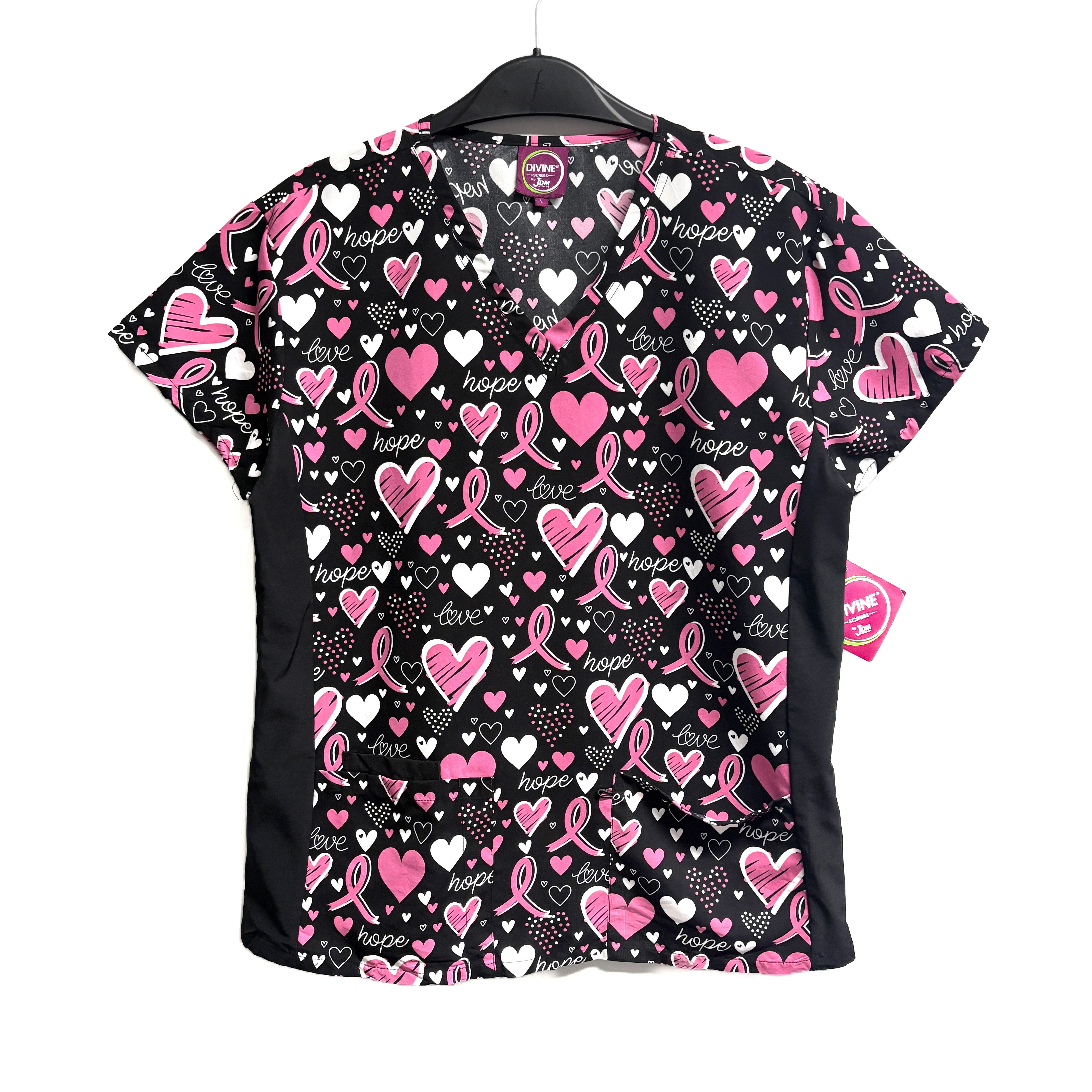 Talla L Scrub mujer diseño corazones elasticado NUEVO $10000