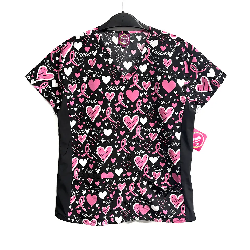 Talla L Scrub mujer diseño corazones elasticado NUEVO $10000 1