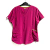 Talla L Scrub fucsia mujer elasticado antifluido $8000