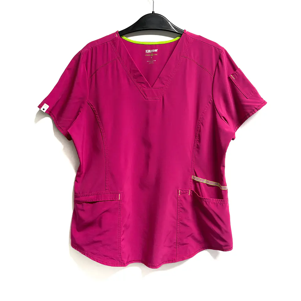 Talla L Scrub fucsia mujer elasticado antifluido $8000 1