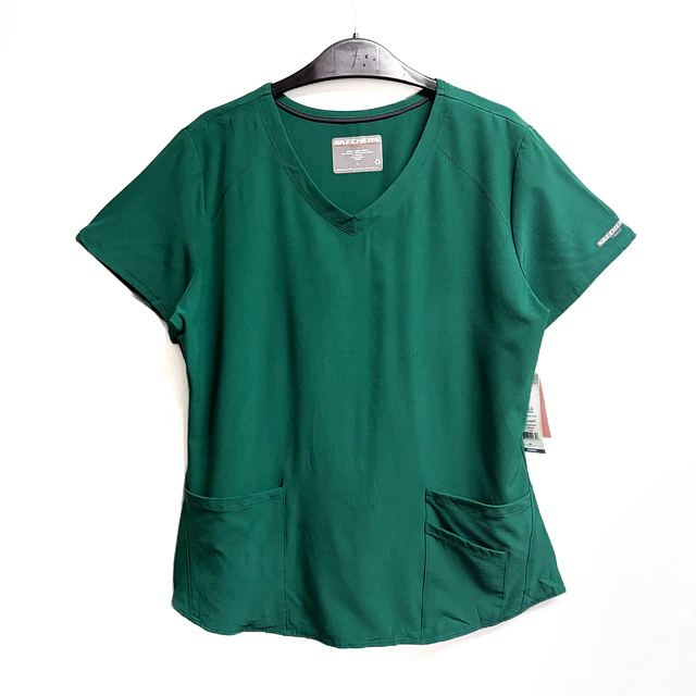 Talla L Scrub mujer verde Skechers NUEVO $10.000