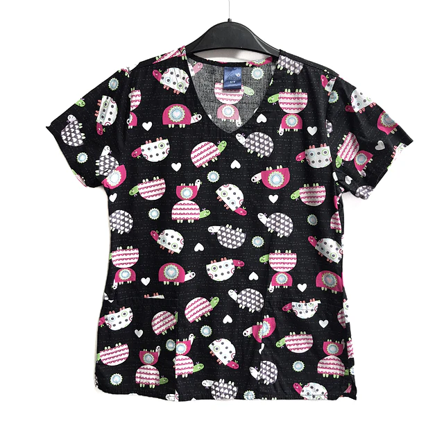 Talla S scrub mujer diseño tortugas $7000