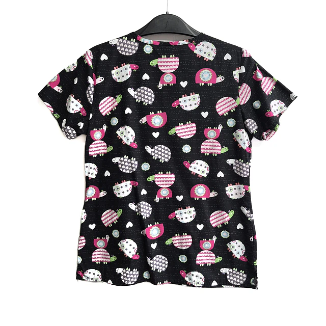 Talla S scrub mujer diseño tortugas $7000