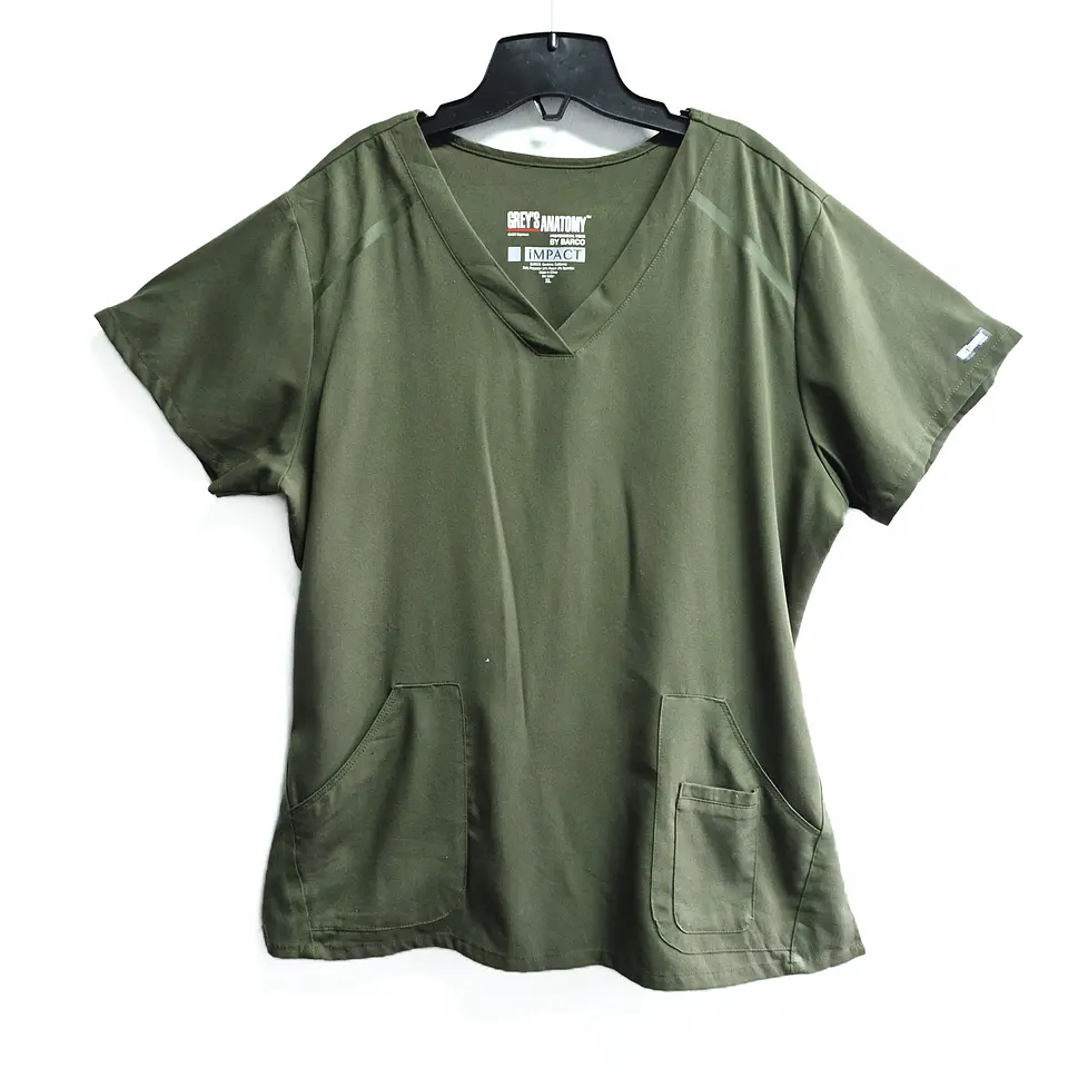 Talla XL Scrub verde musgo mujer Greys Anatomy $7000 1