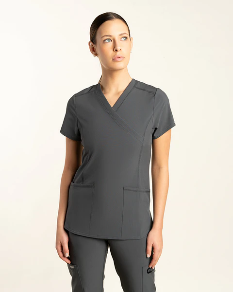 TOP MUJER GRIS SPORT STRETCH