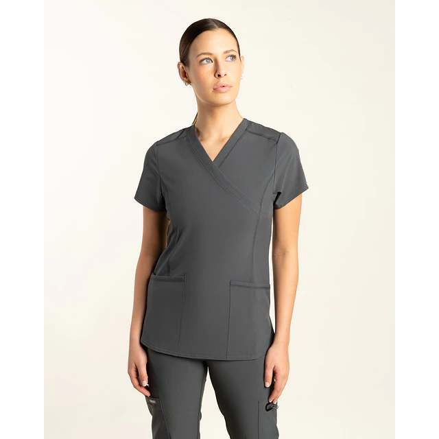 TOP MUJER GRIS SPORT STRETCH