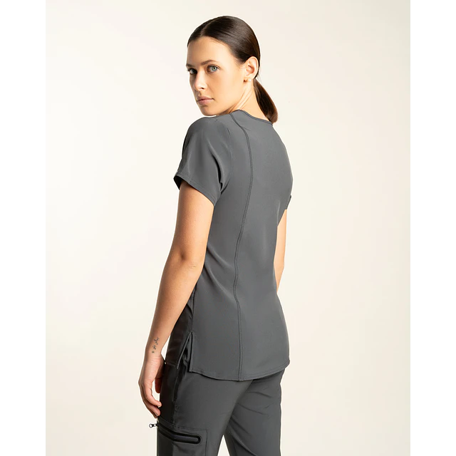 TOP MUJER GRIS SPORT STRETCH