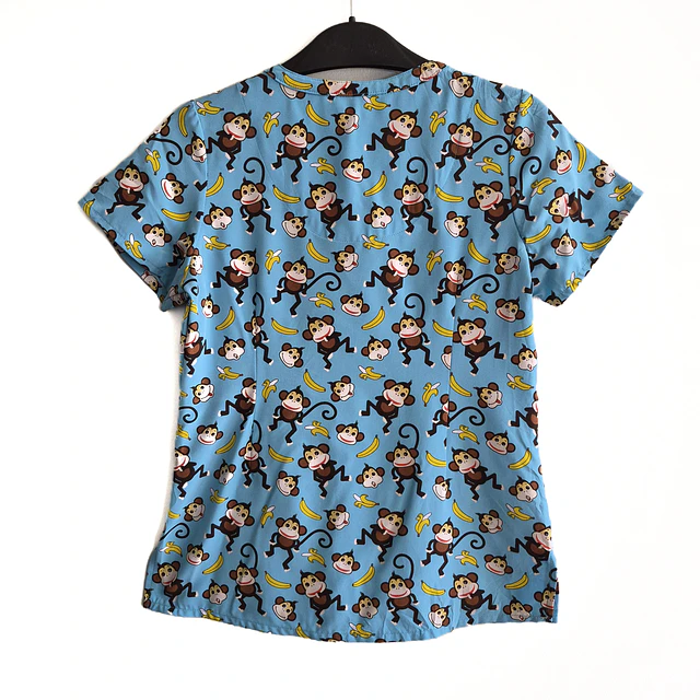 Talla XS Scrub mujer diseño monitos elasticado $9000