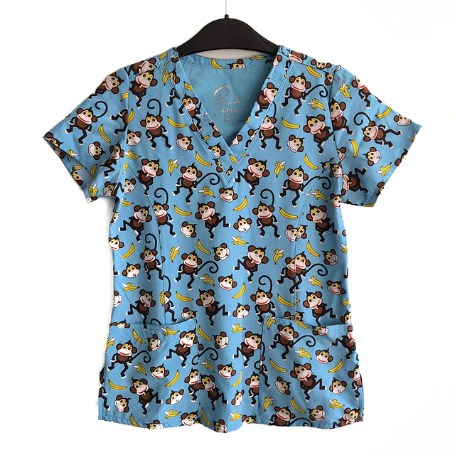 Talla XS Scrub mujer diseño monitos elasticado $9000