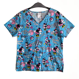 Talla M Scrub mujer Minnie semielasticado $9000