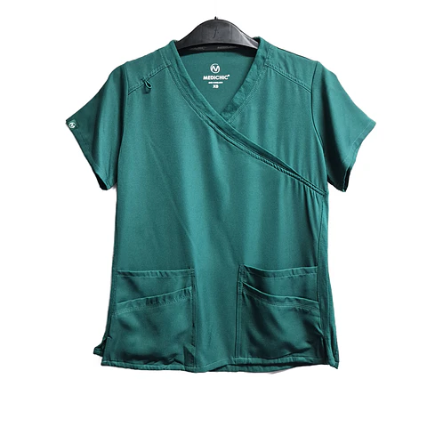 Talla XS scrub mujer verde elasticado $8000