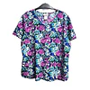 Talla XL Scrub mujer floreado elasticado $8000
