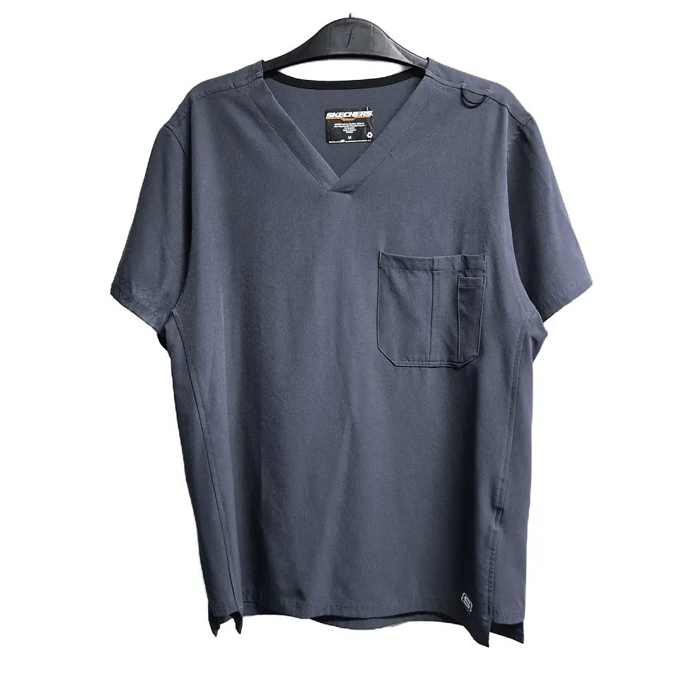 Talla M Scrub hombre gris Skechers elasticado $8000 1
