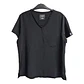 Talla L Scrub mujer negro semielasticado $8000 - Miniatura 1