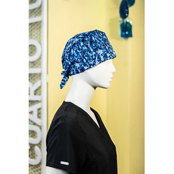 Gorro clínico diseños azules