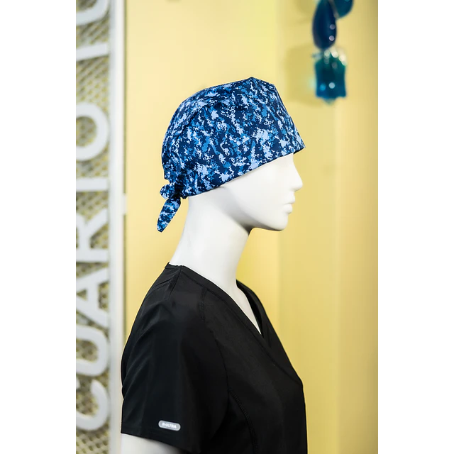 Gorro clínico diseños azules
