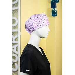 Gorro clínico flores 