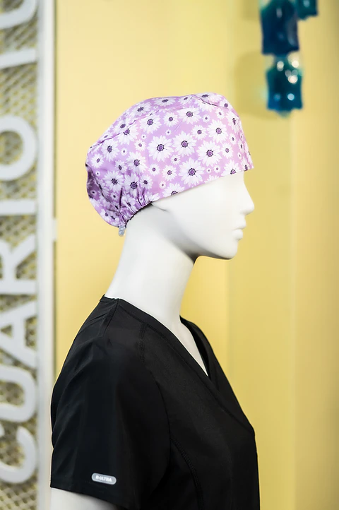 Gorro clínico flores 