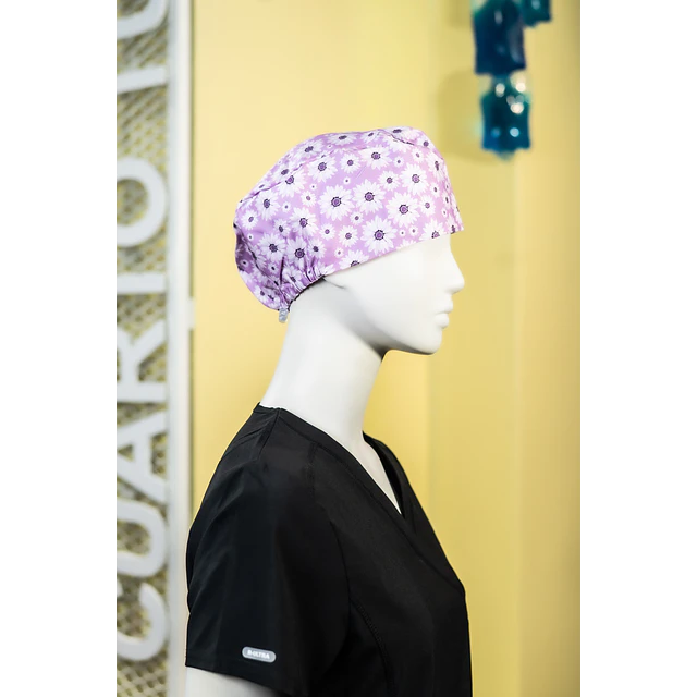 Gorro clínico flores 