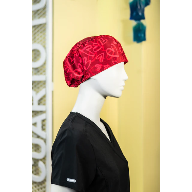 Gorro clínico corazones