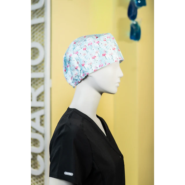 Gorro clínico flamencos
