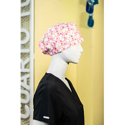 Gorro clínico flores 