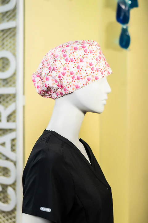 Gorro clínico flores 