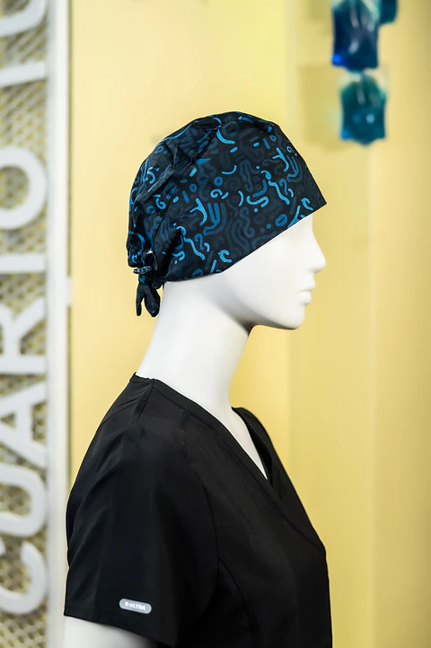 Gorro clínico diseño líneas