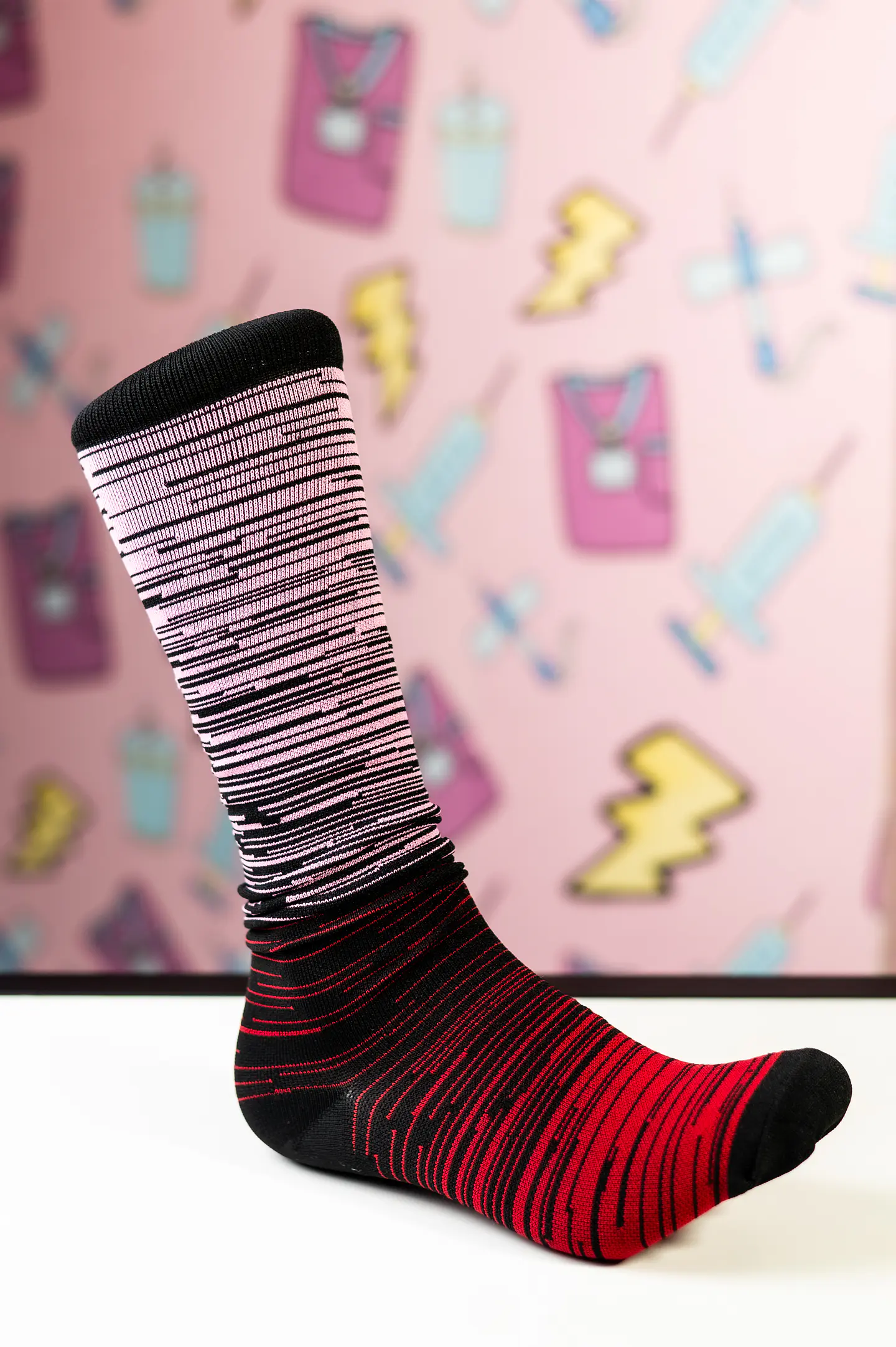 Medias compresivas diseño líneas 1