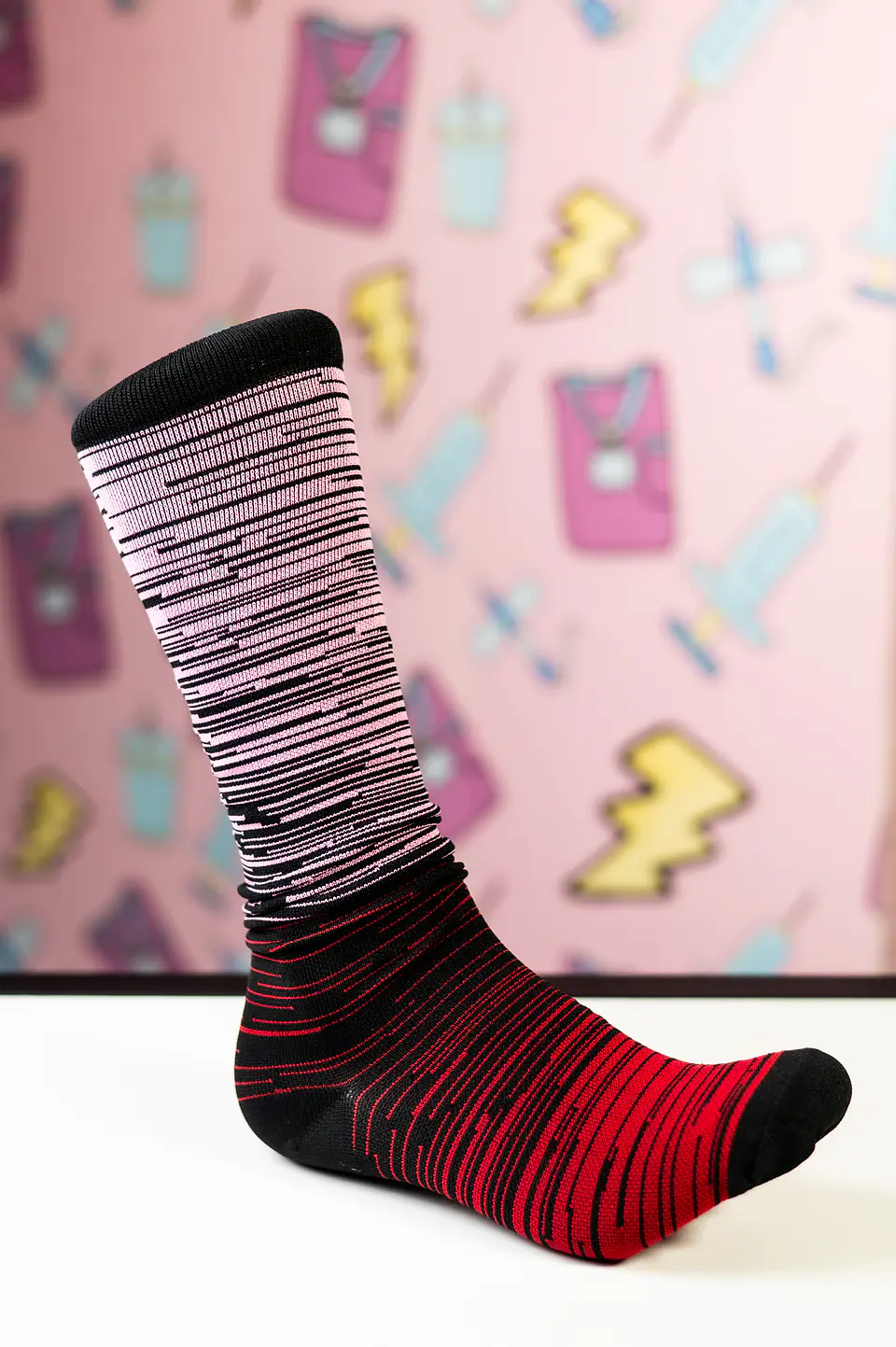 Medias compresivas diseño líneas 1